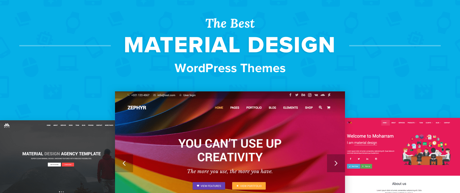 Material Design Wordpress Themes