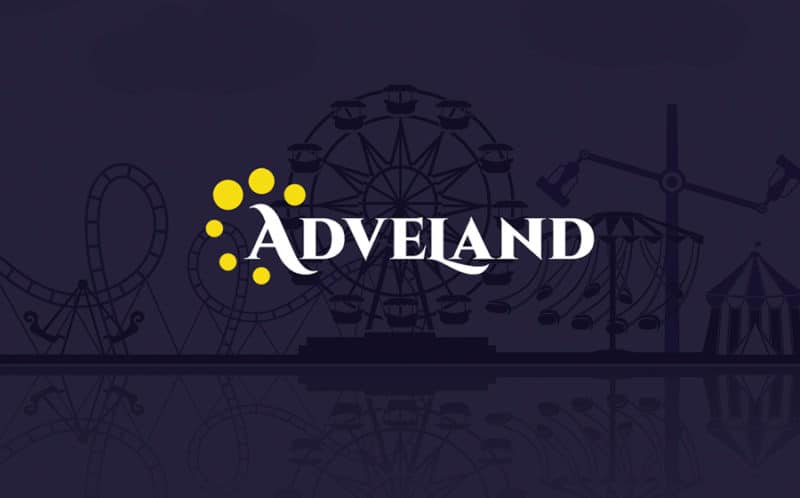 Adveland theme with a video background