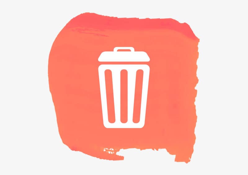 Trash can icon