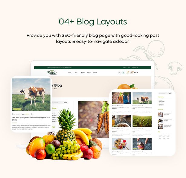 Freshio Blog Layouts