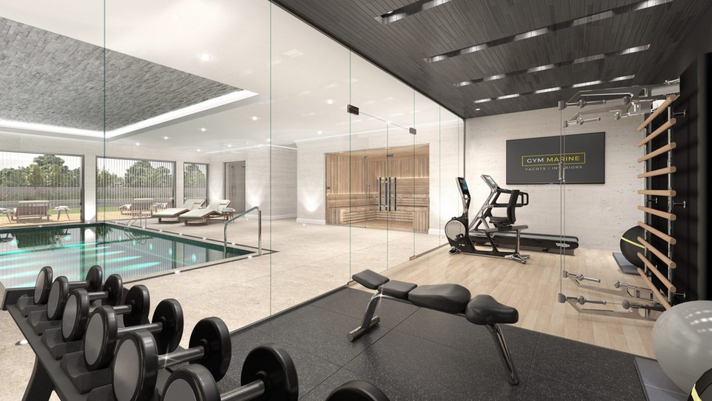 basement gym design