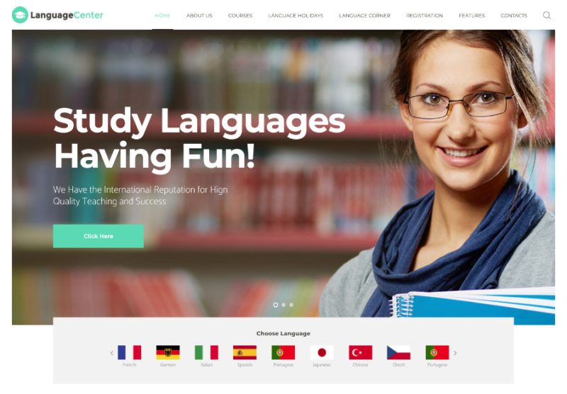 LanguageCenter theme