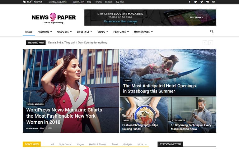 Newspaper WordPress Theme