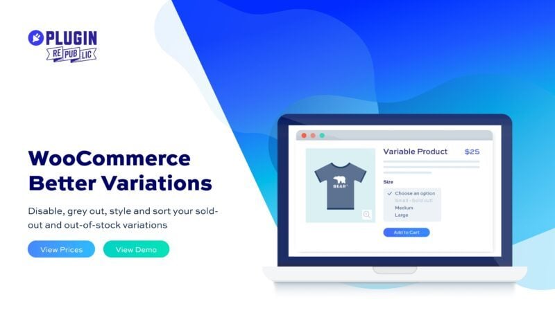 WooCommerce Better Variations plugin