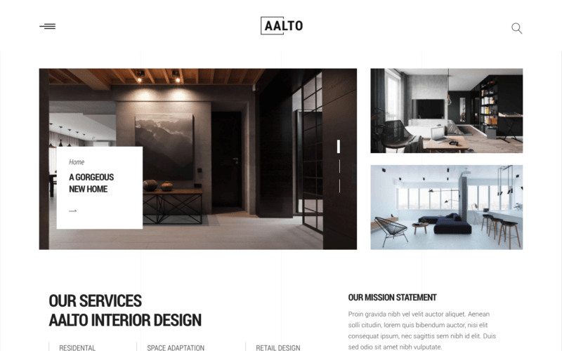 Aalto interior design theme