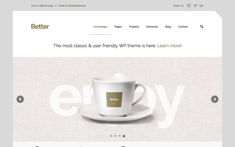 Better WP theme