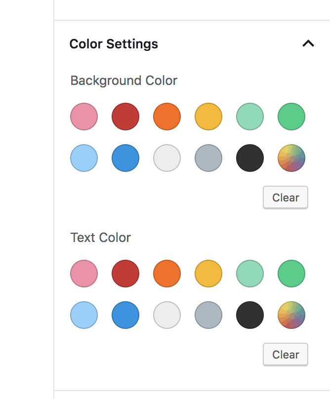 Color Settings