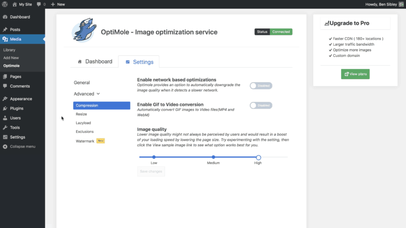 Compression Settings