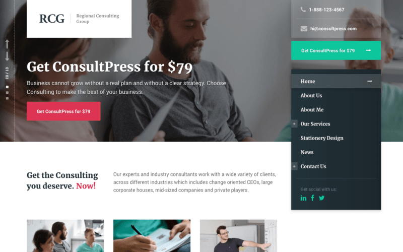 consulting WordPress theme