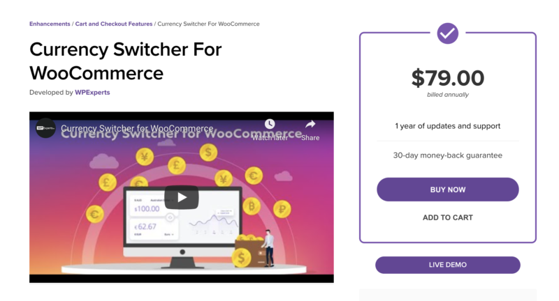 Currency Switcher for WooCommerce