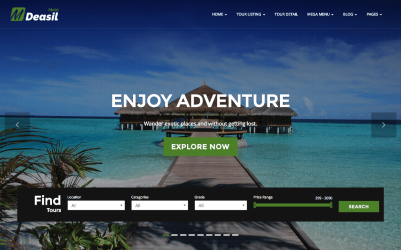 Deasil travel WP theme