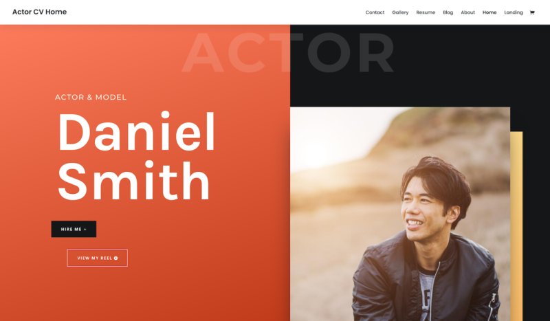 Divi actor template