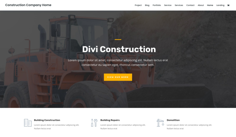 Divi theme