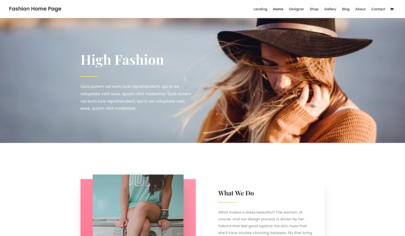 Divi theme