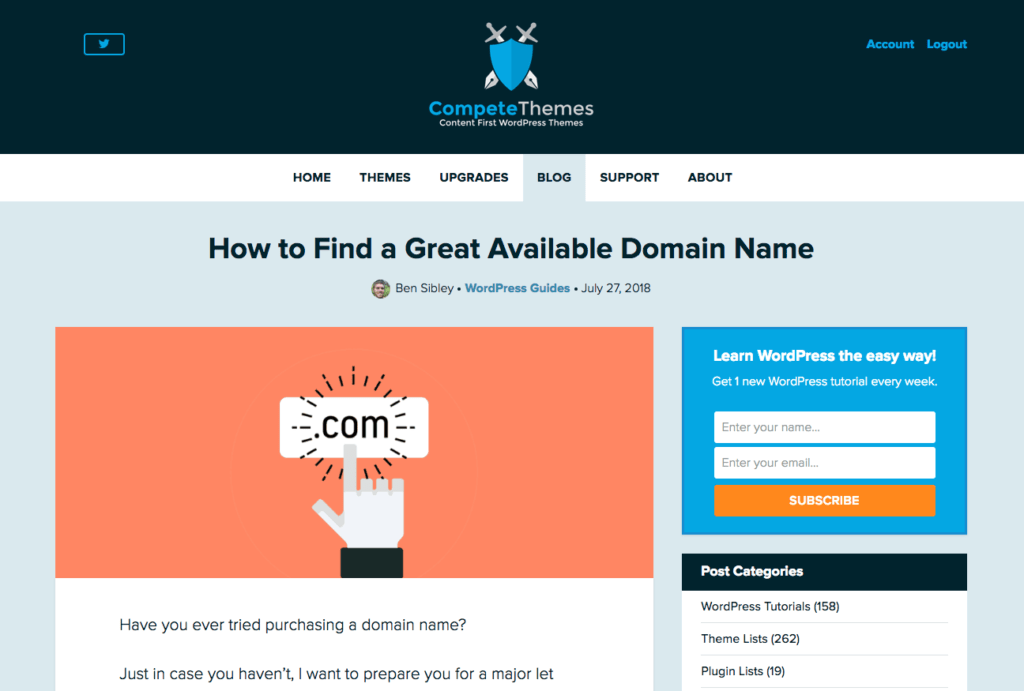 Domain Name Post