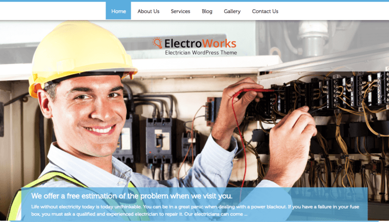 Electroworks WordPress theme