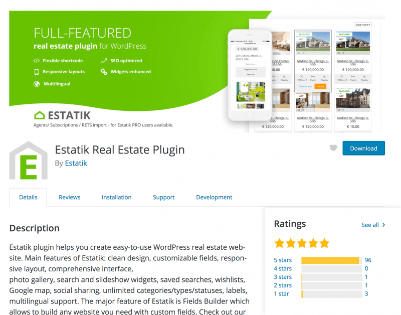 Estatik Real Estate Plugin