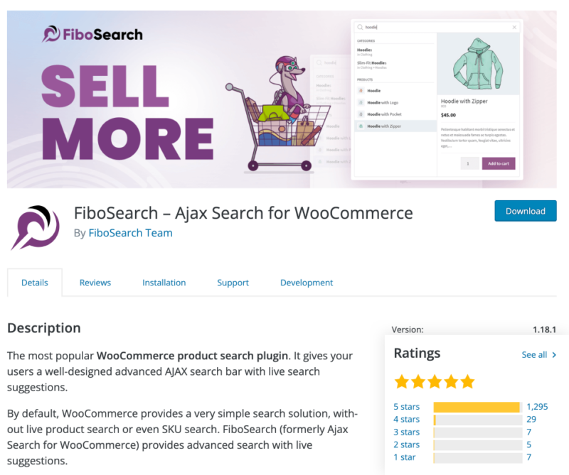 Fibosearch plugin