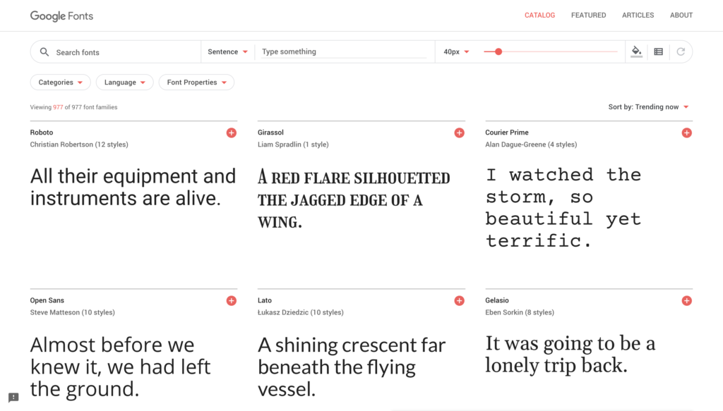 Google Fonts