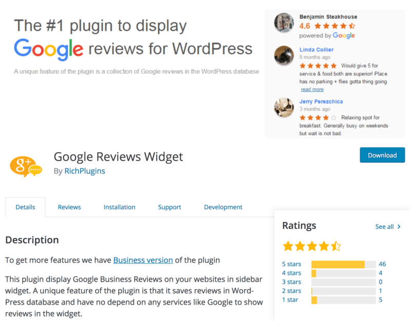 Google Reviews Widget