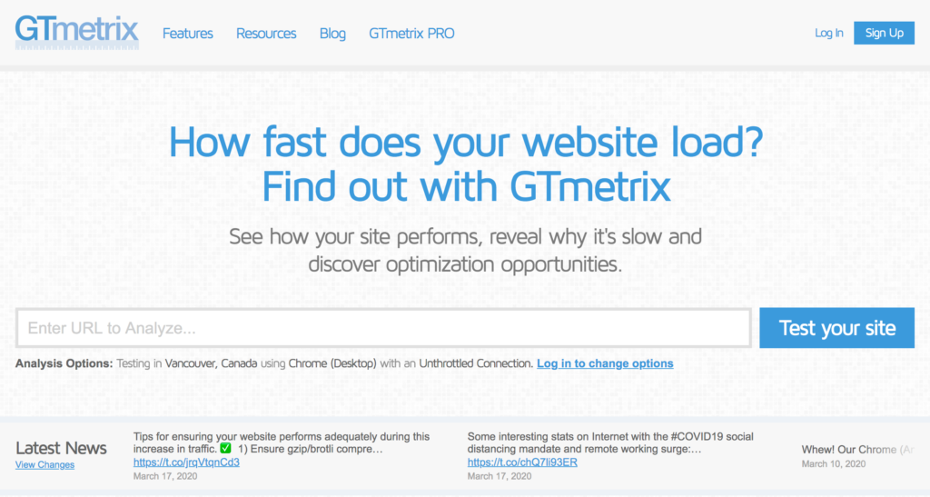 Gtmetrix