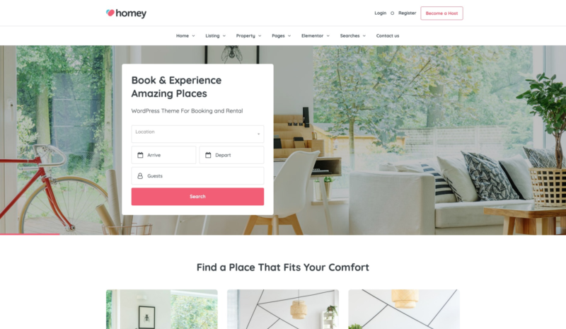 Homey property theme