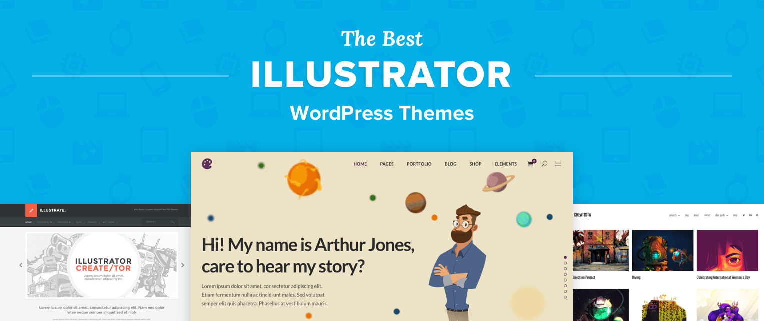 Illustrator WordPress Themes