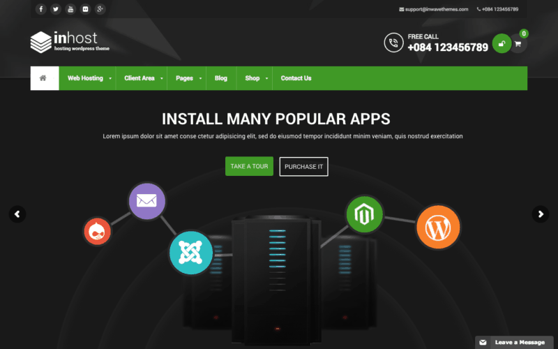 InHost WordPress theme