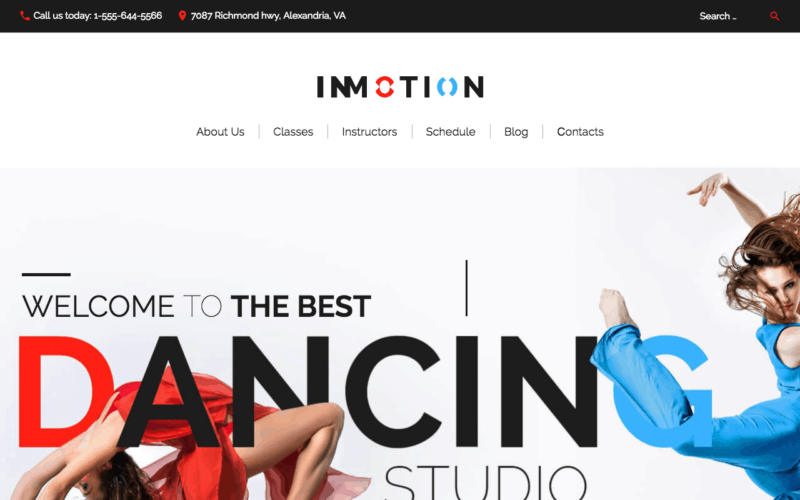 InMotion dance theme