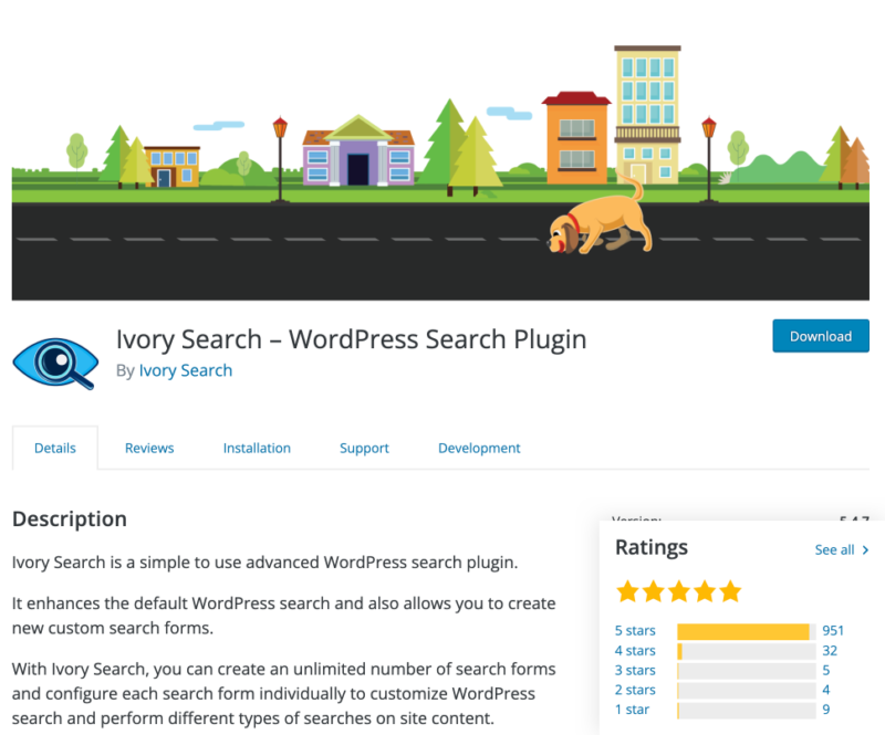 Ivory Search plugin