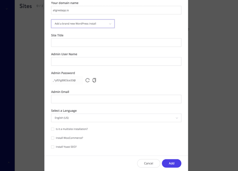 Kinsta WordPress Details