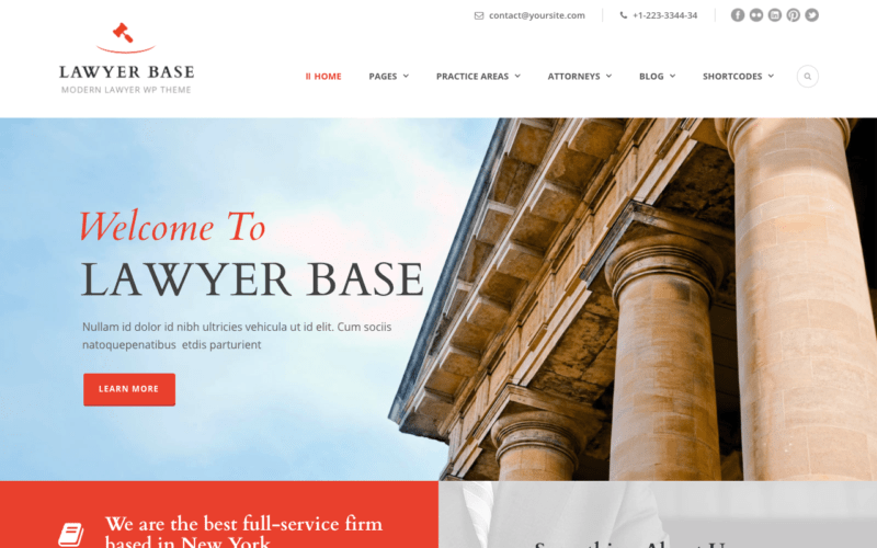 Lawyer Base WordPress theme