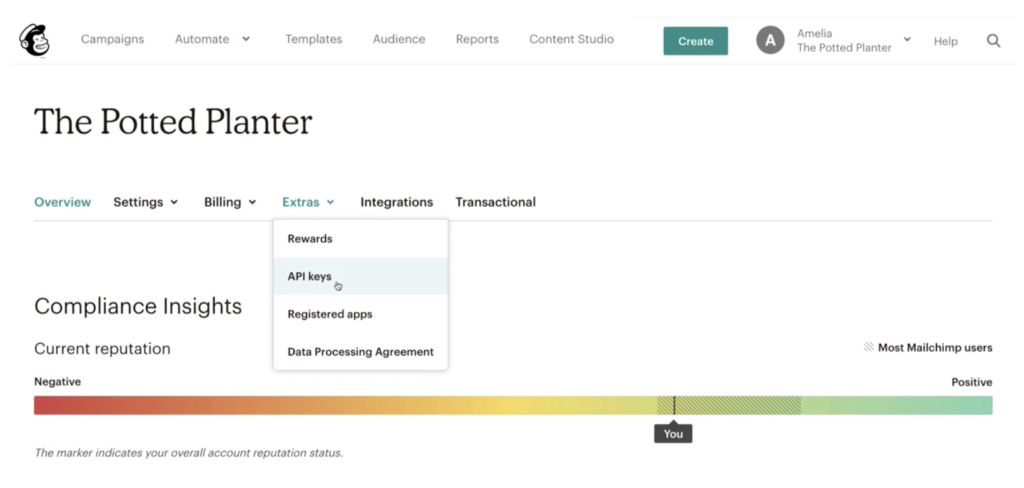 Mailchimp Api Keys