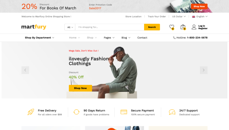 Martfury marketplace theme