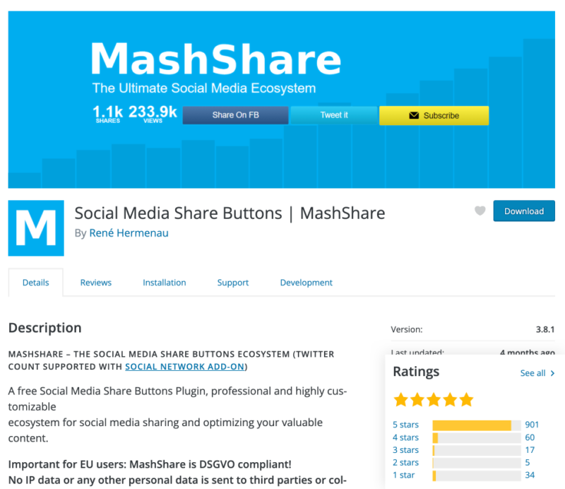 MashShare plugin