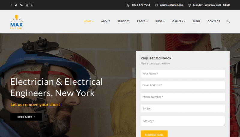 Max Electric theme for WordPress