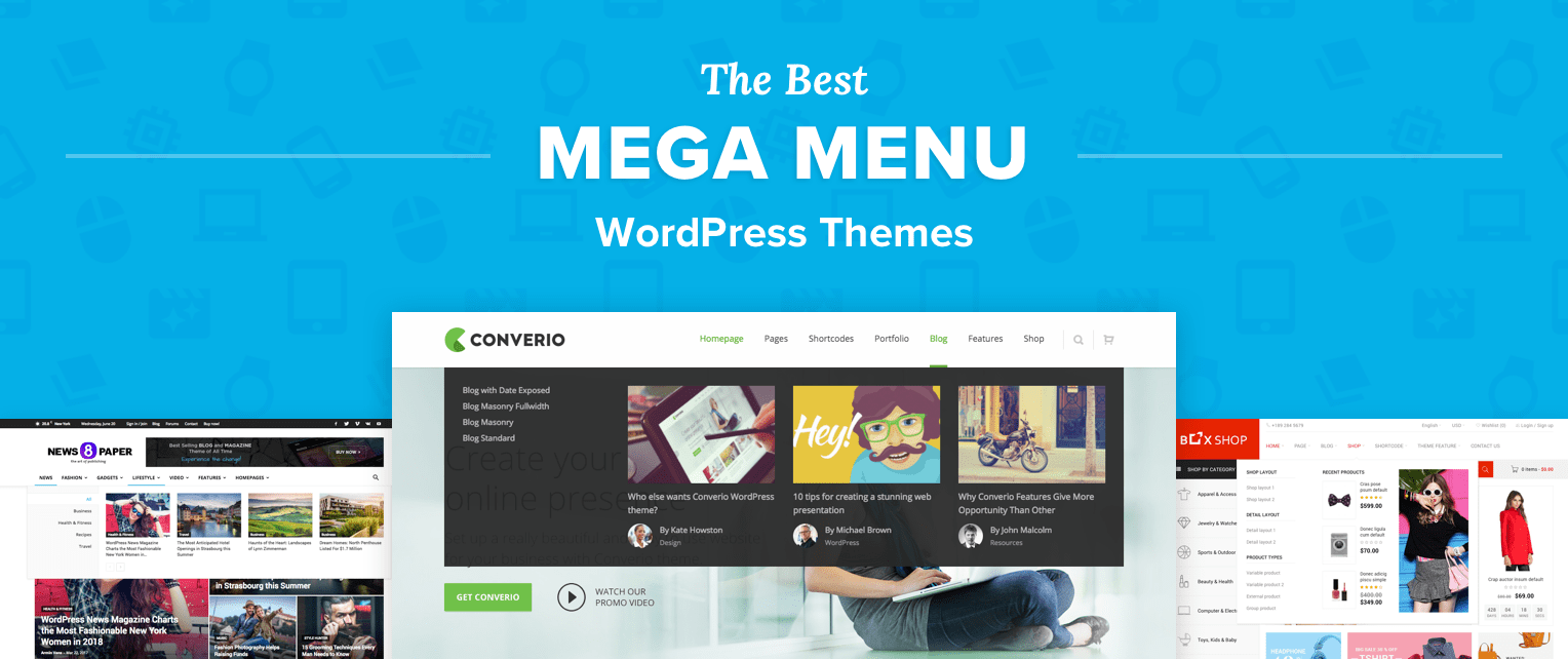 Mega Menu WordPress Themes