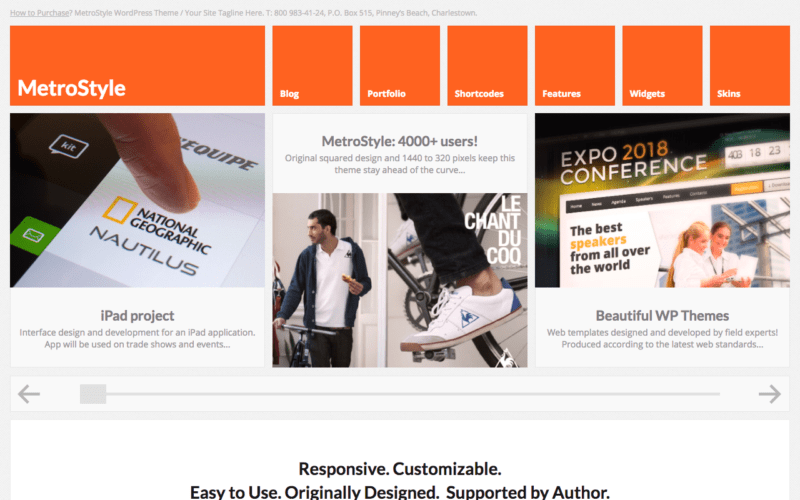 MetroStyle WP theme