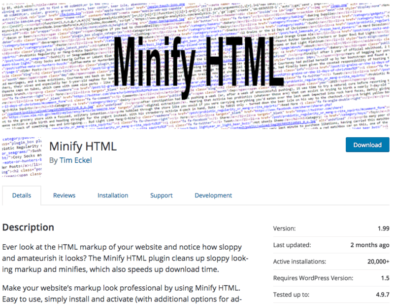 Minify HTML