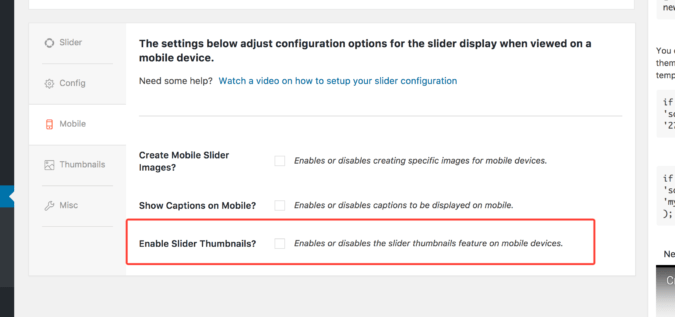 Option to enable thumbnails on mobile