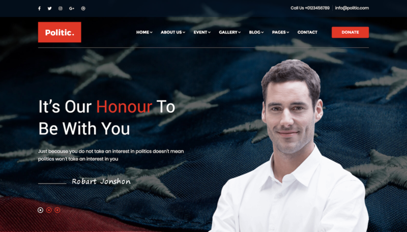 Politic WordPress theme