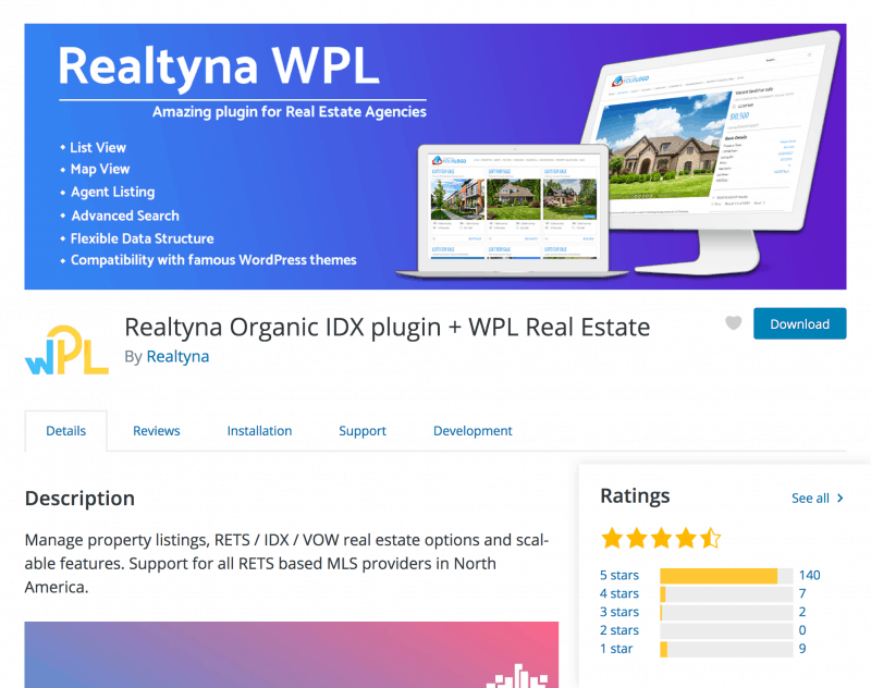 Realtyna IDX real estate plugin