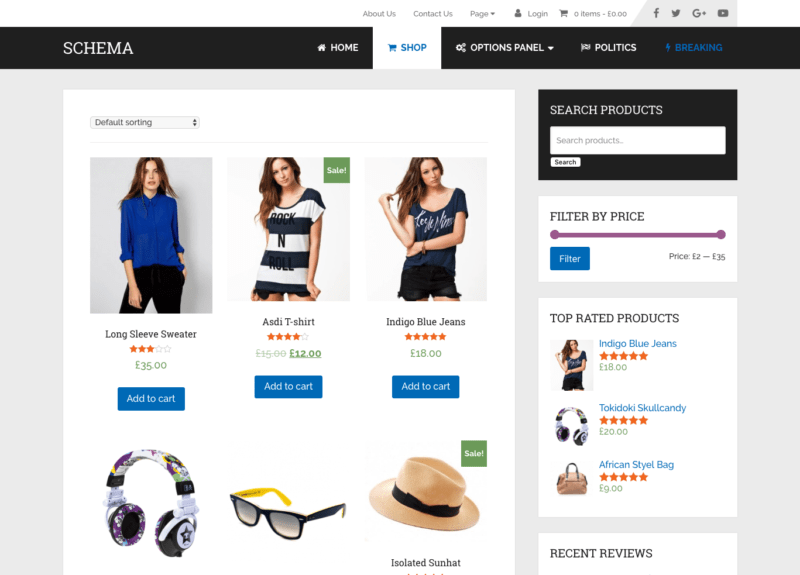 Schema Ecommerce