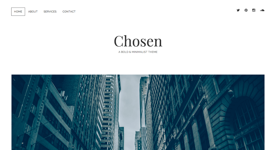 Chosen WordPress theme