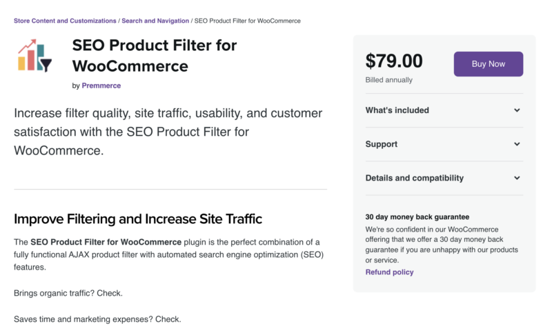 SEO Product Filter for WooCommerce plugin