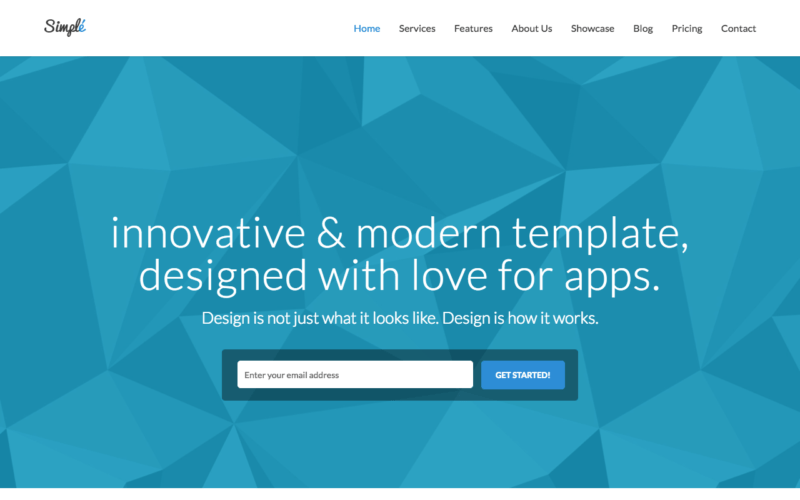 Simple bootstrap theme