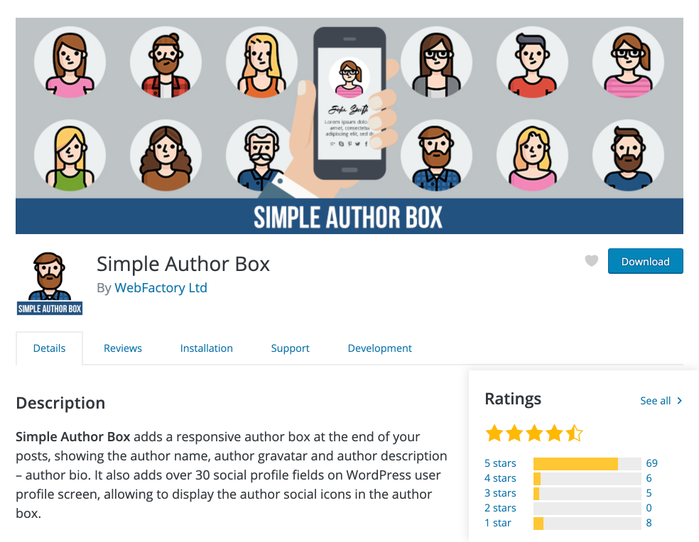 Simple Author Box