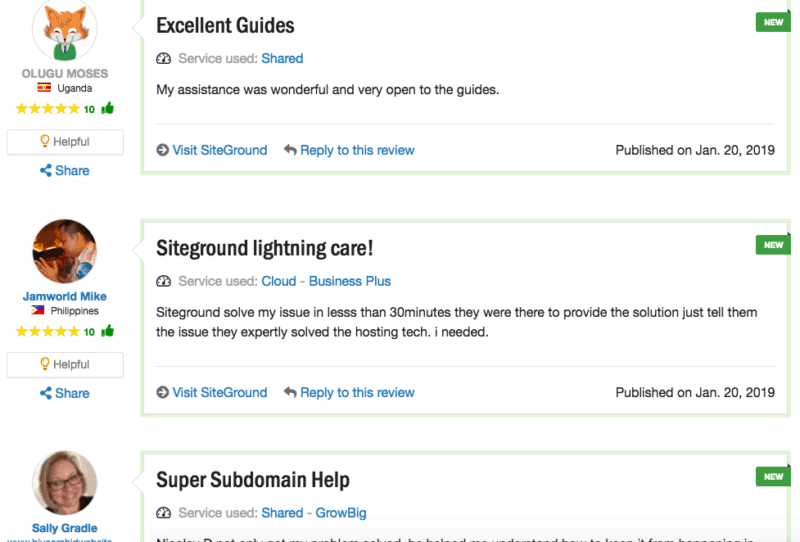Siteground Reviews