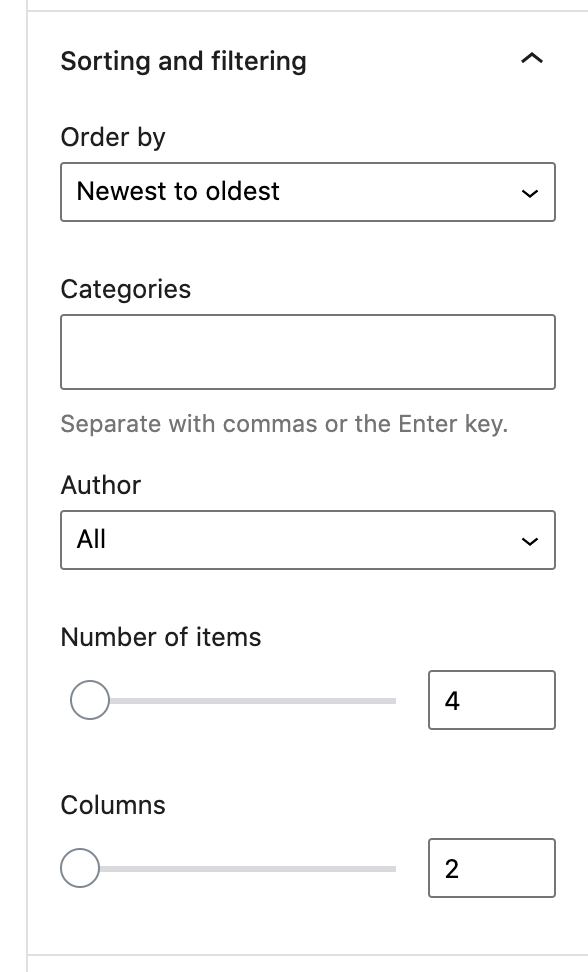 Sorting Filtering