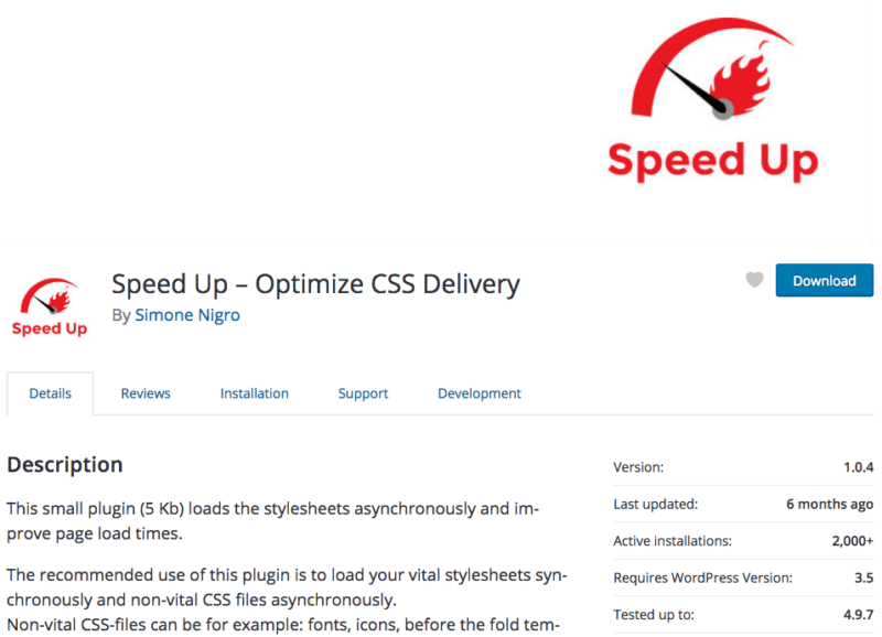 Speed Up WordPress Plugin